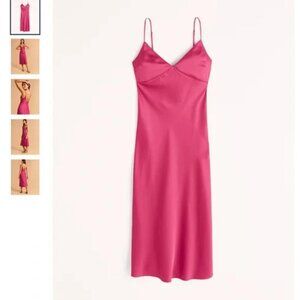 Abercrombie & Fitch Women's Pink Satin Dress